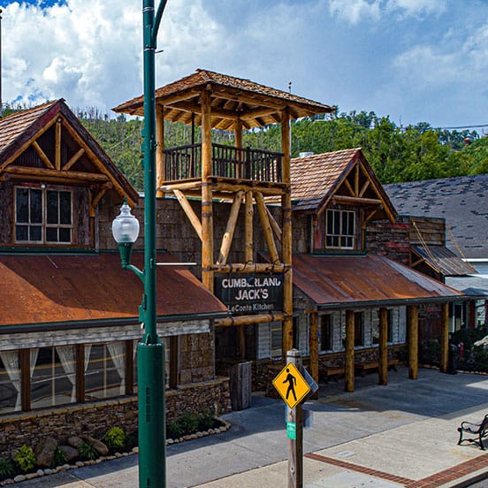 exterior of Cumberland Jack's in Gatlinburg